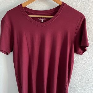 Esntls Burgundy V Neck (small)